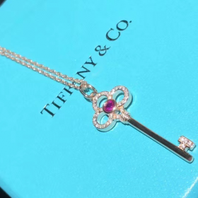 2020 Tiffany Keys 18k Rose Gold Diamond Necklaces  520 Global Limited Edition